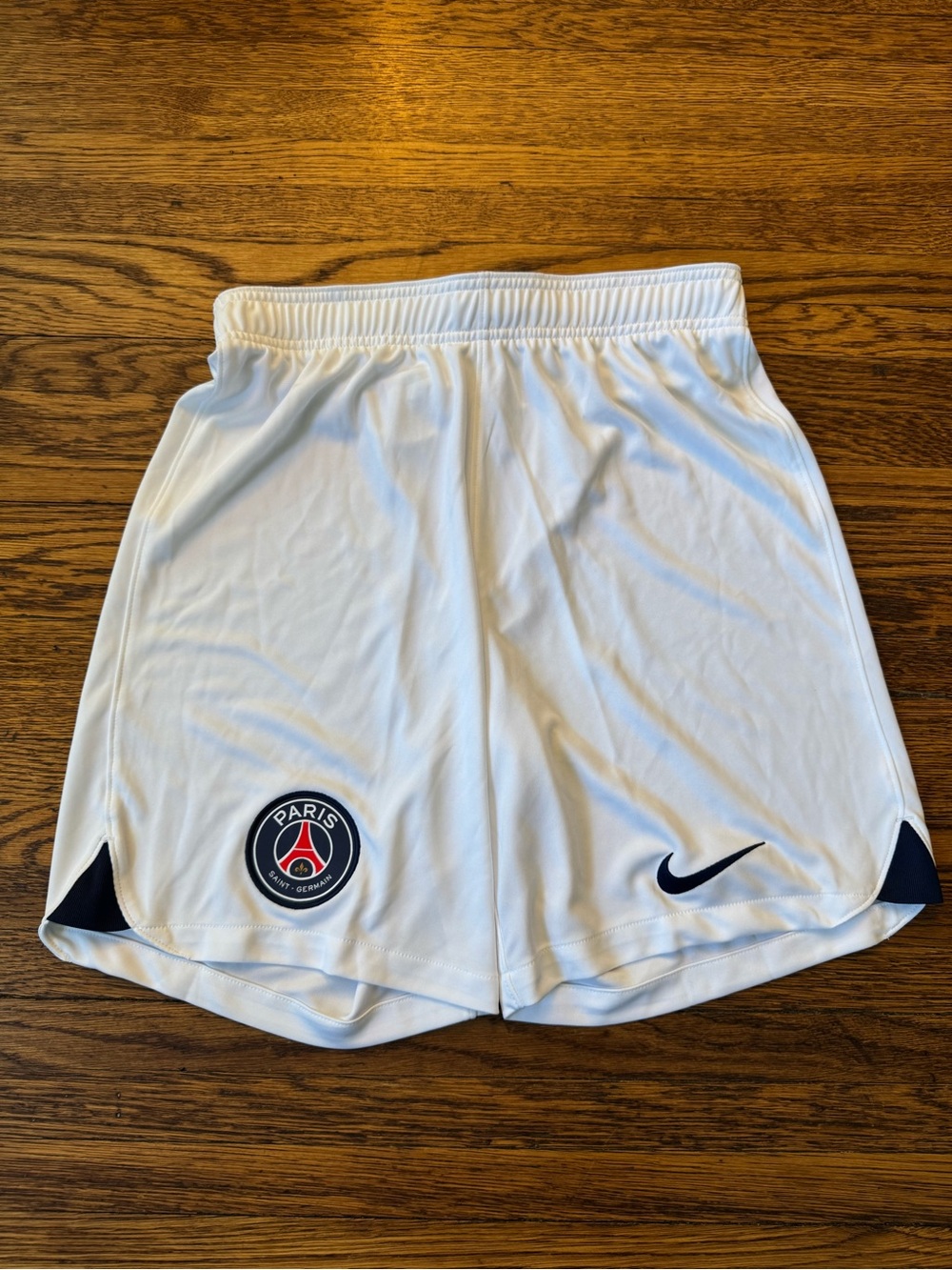 PSG Paris Saint Germain Dri-Fit Shorts
Men's Large Soccer White Slim PSG